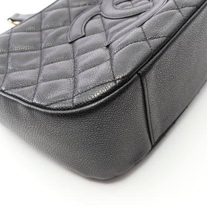 Chanel Calfskin Black Shoulder Bags