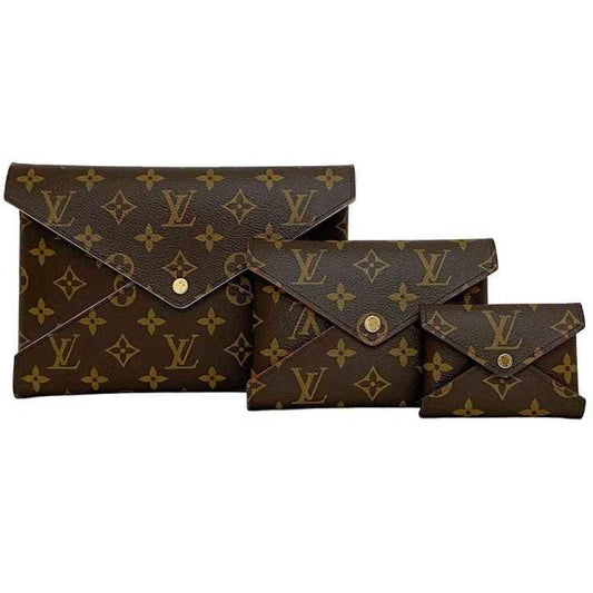 Louis Vuitton Monogram Canvas Red Clutch Bags