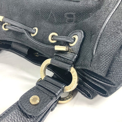 Bvlgari Canvas Black Shoulder Bags