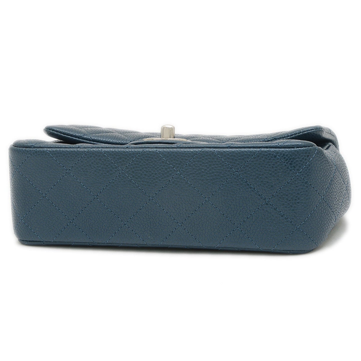 Chanel Calfskin Blue Shoulder Bags