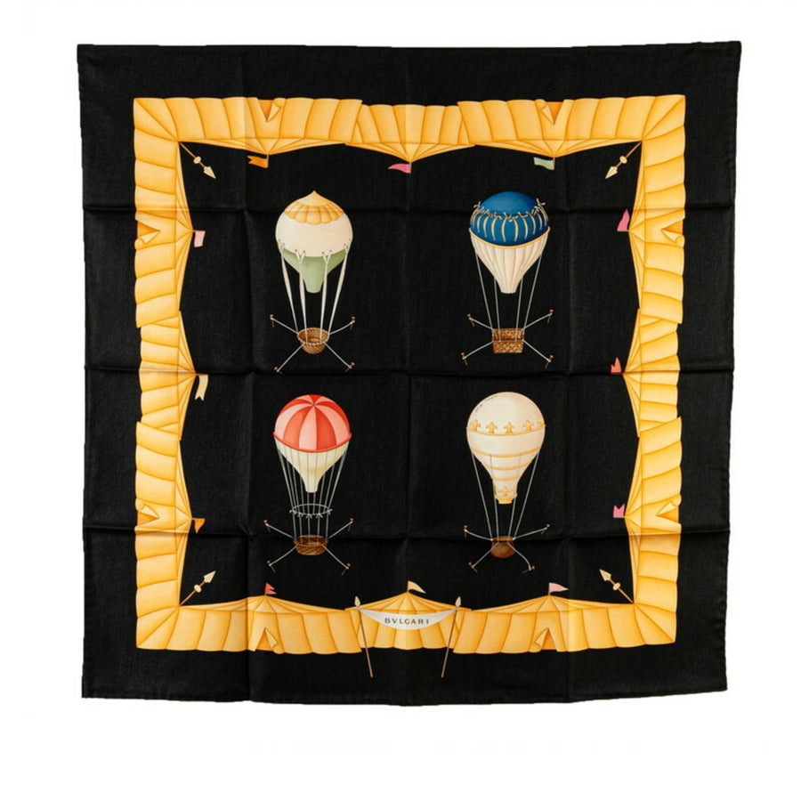 Bvlgari Silk Black Scarves