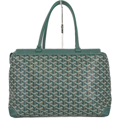 Goyard Coated Canvas Green Tote Bags