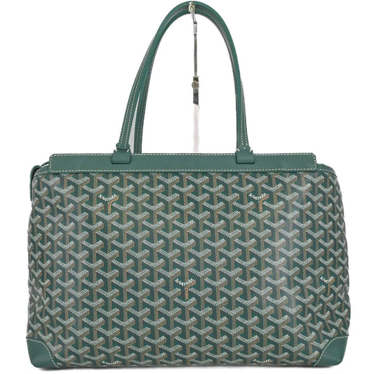 Goyard Coated Canvas Green Tote Bags