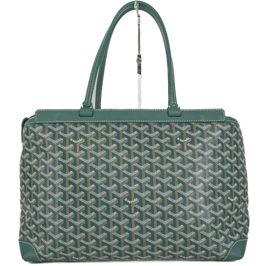 Goyard Coated Canvas Green Tote Bags