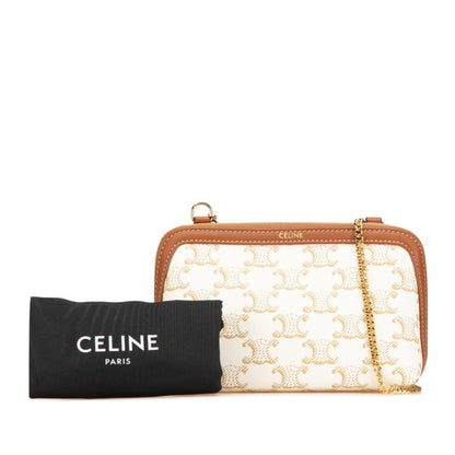 Celine Pvc Brown Shoulder Bags