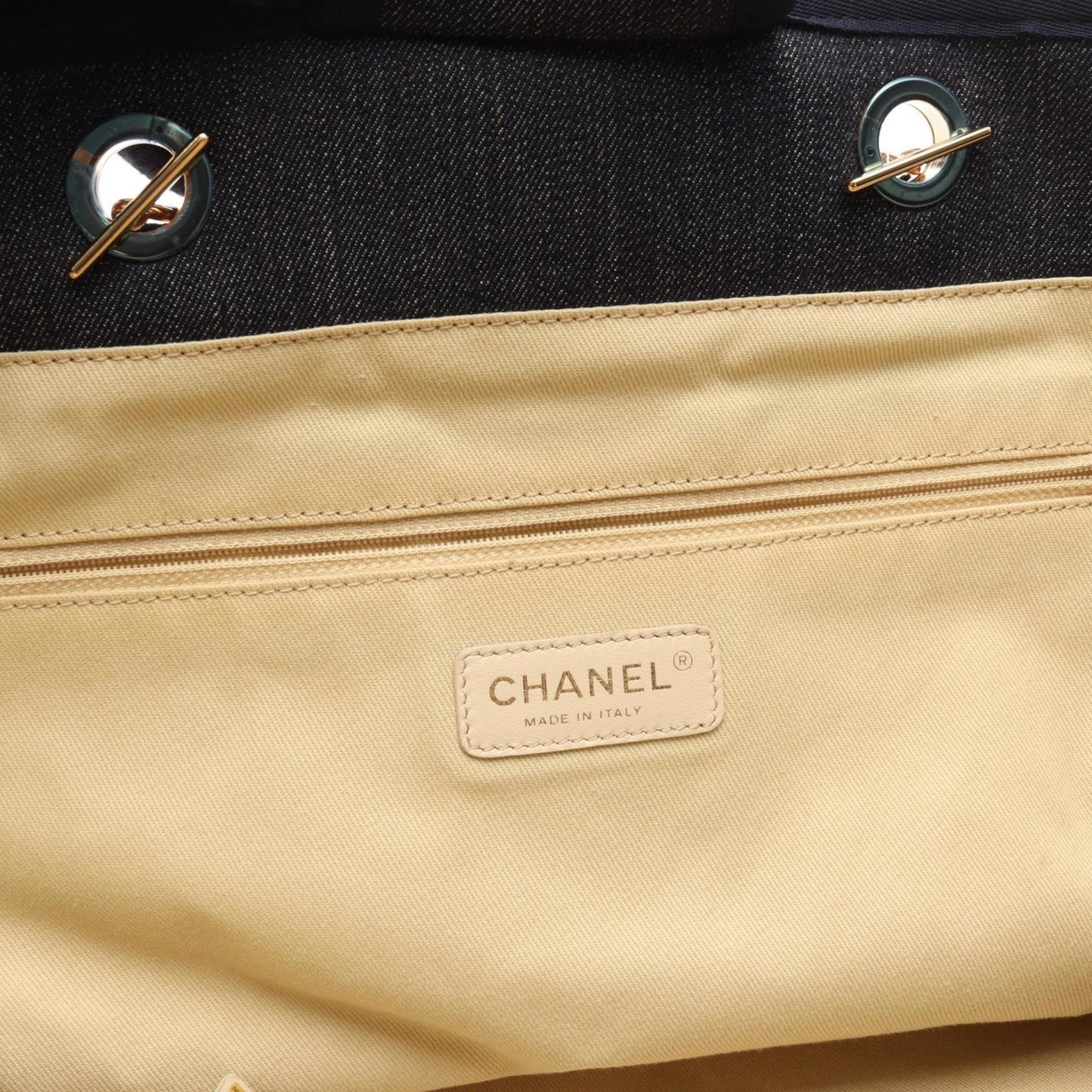 Chanel Denim Blue Tote Bags
