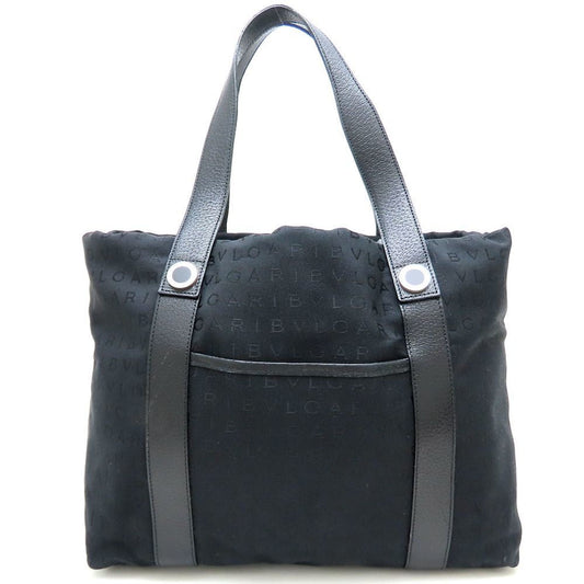 Bvlgari Canvas Black Tote Bags