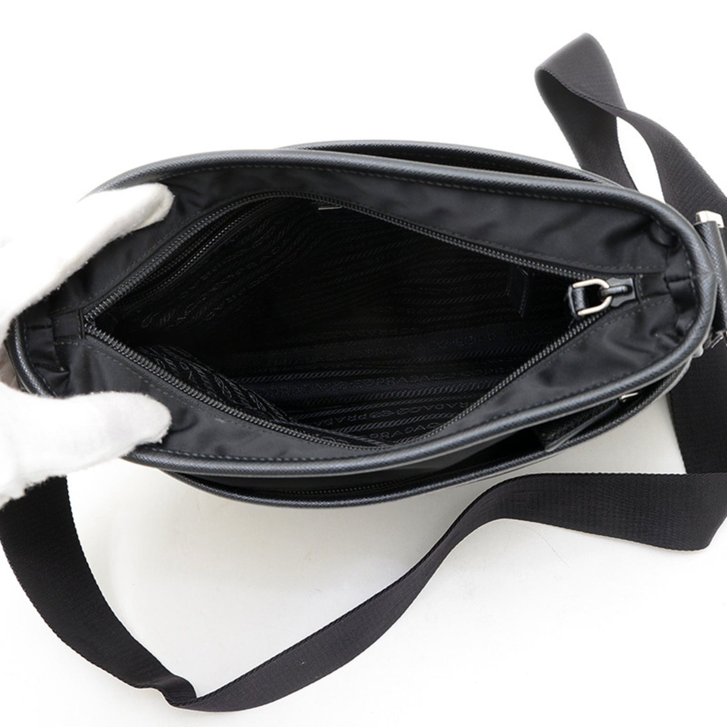 Prada Nylon Black Shoulder Bags