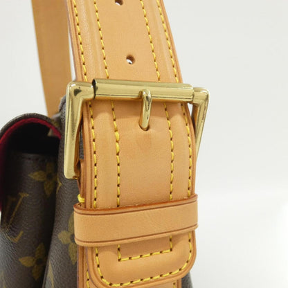 Louis Vuitton Coated Canvas Brown Shoulder Bags