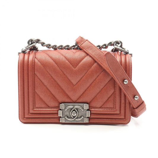 Chanel Calfskin Brown Shoulder Bags