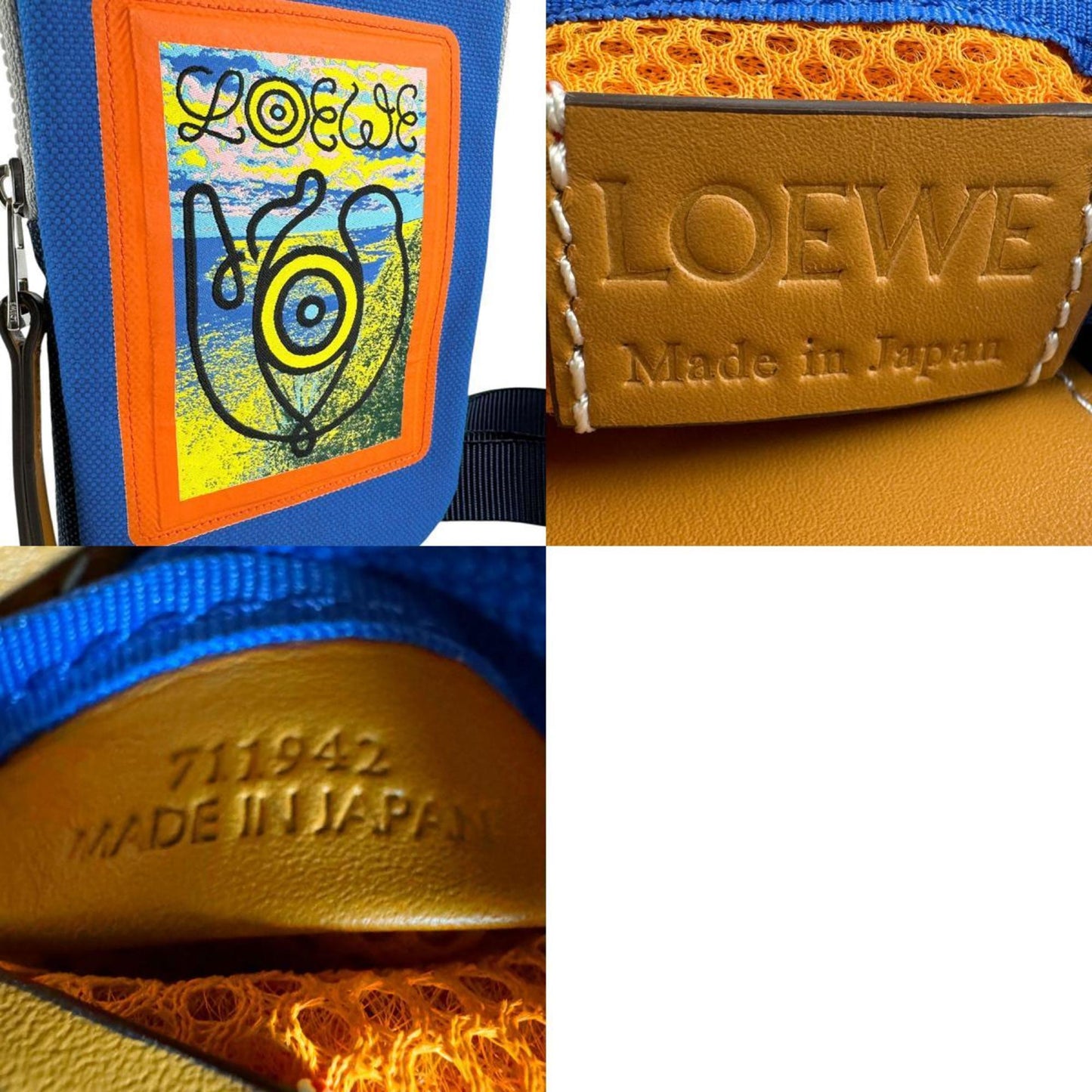 Loewe Canvas Blue Small Bags