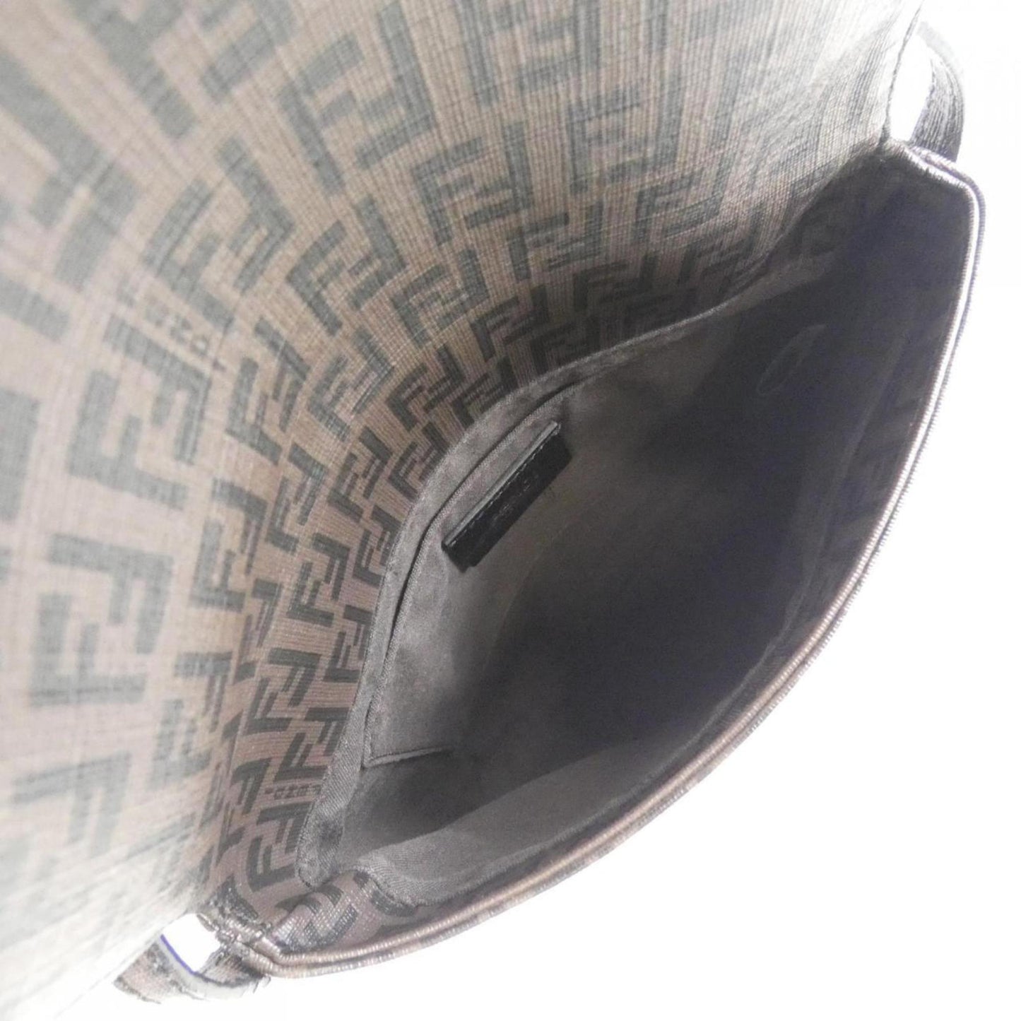 Fendi Coated Canvas Brown Shoulder Bags