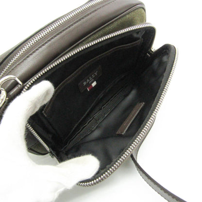 Bally Canvas Brown Shoulder Bags