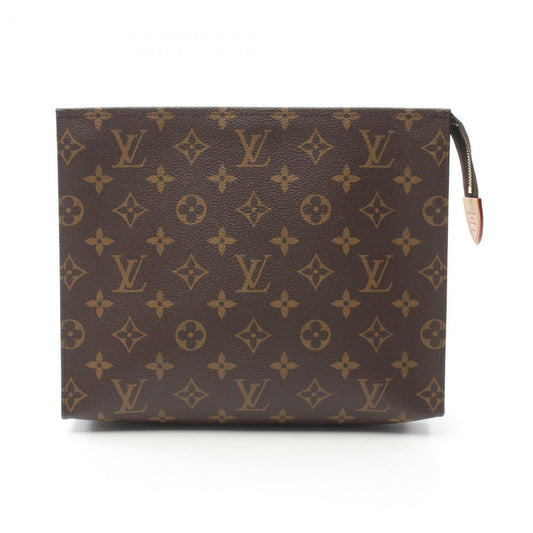 Louis Vuitton Coated Canvas Brown Clutch Bags