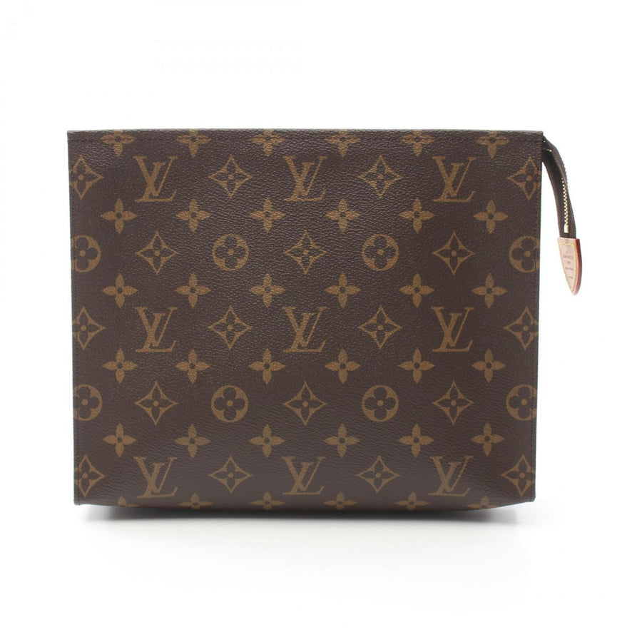 Louis Vuitton Coated Canvas Brown Clutch Bags