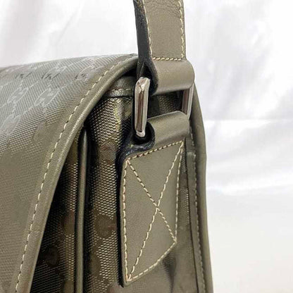 Gucci Coated Canvas Green Shoulder Bags