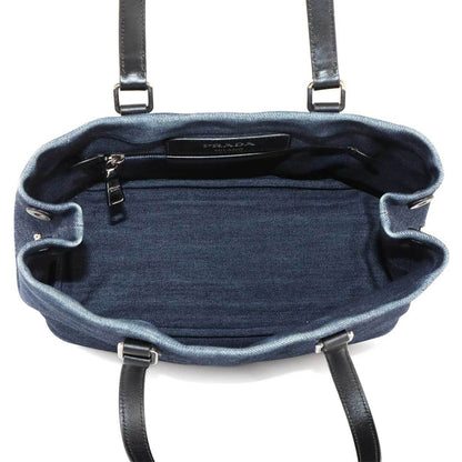 Prada Denim Black Tote Bags