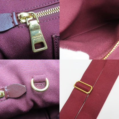 Prada Canvas Red Tote Bags