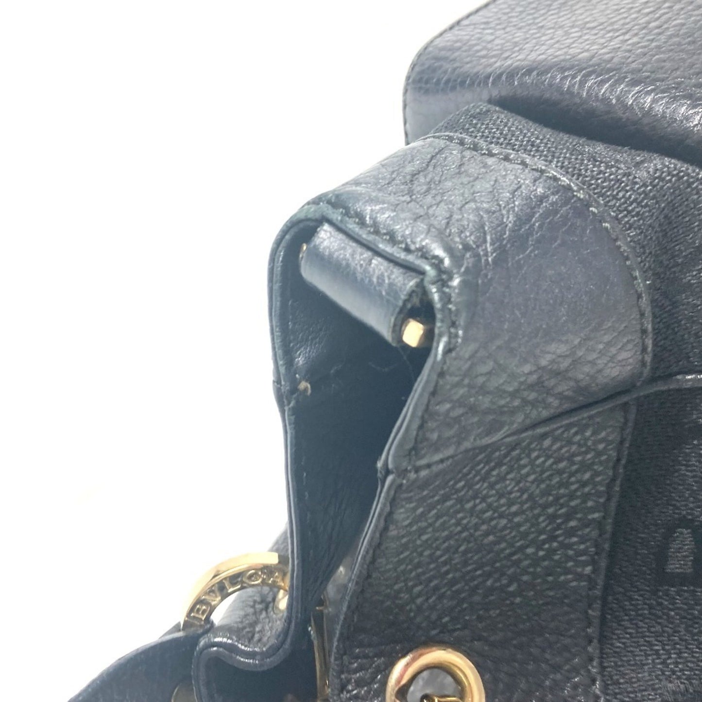 Bvlgari Canvas Black Shoulder Bags
