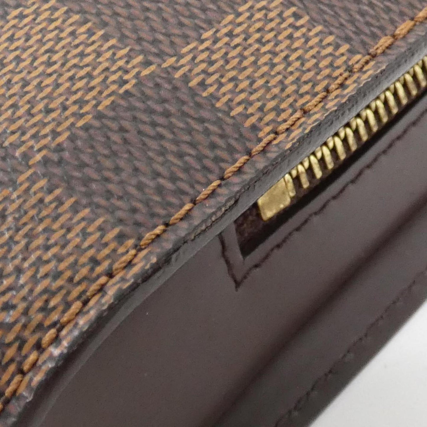 Louis Vuitton Coated Canvas Brown Clutch Bags