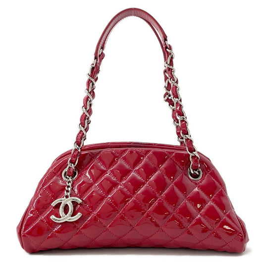 Chanel Patent Red Shoulder Bags