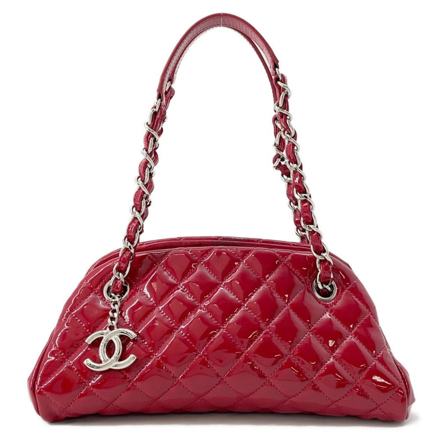 Chanel Patent Red Shoulder Bags