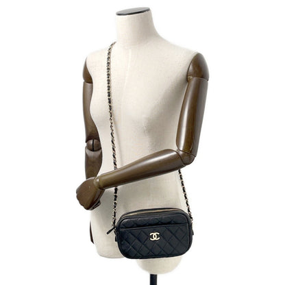 Chanel Calfskin Black Shoulder Bags
