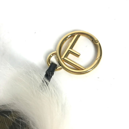 Fendi Canvas Brown Key Rings