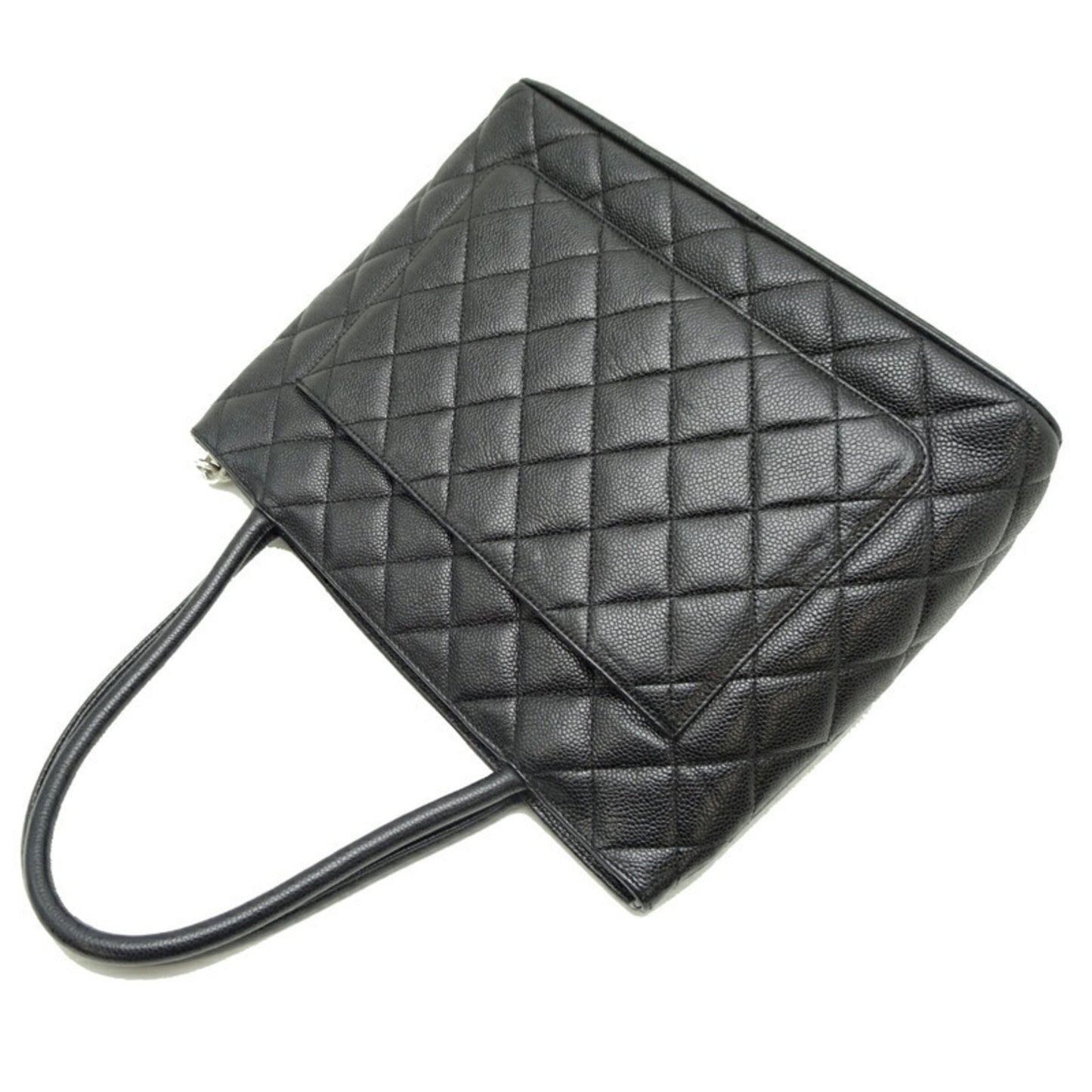 Chanel Calfskin Black Handbags