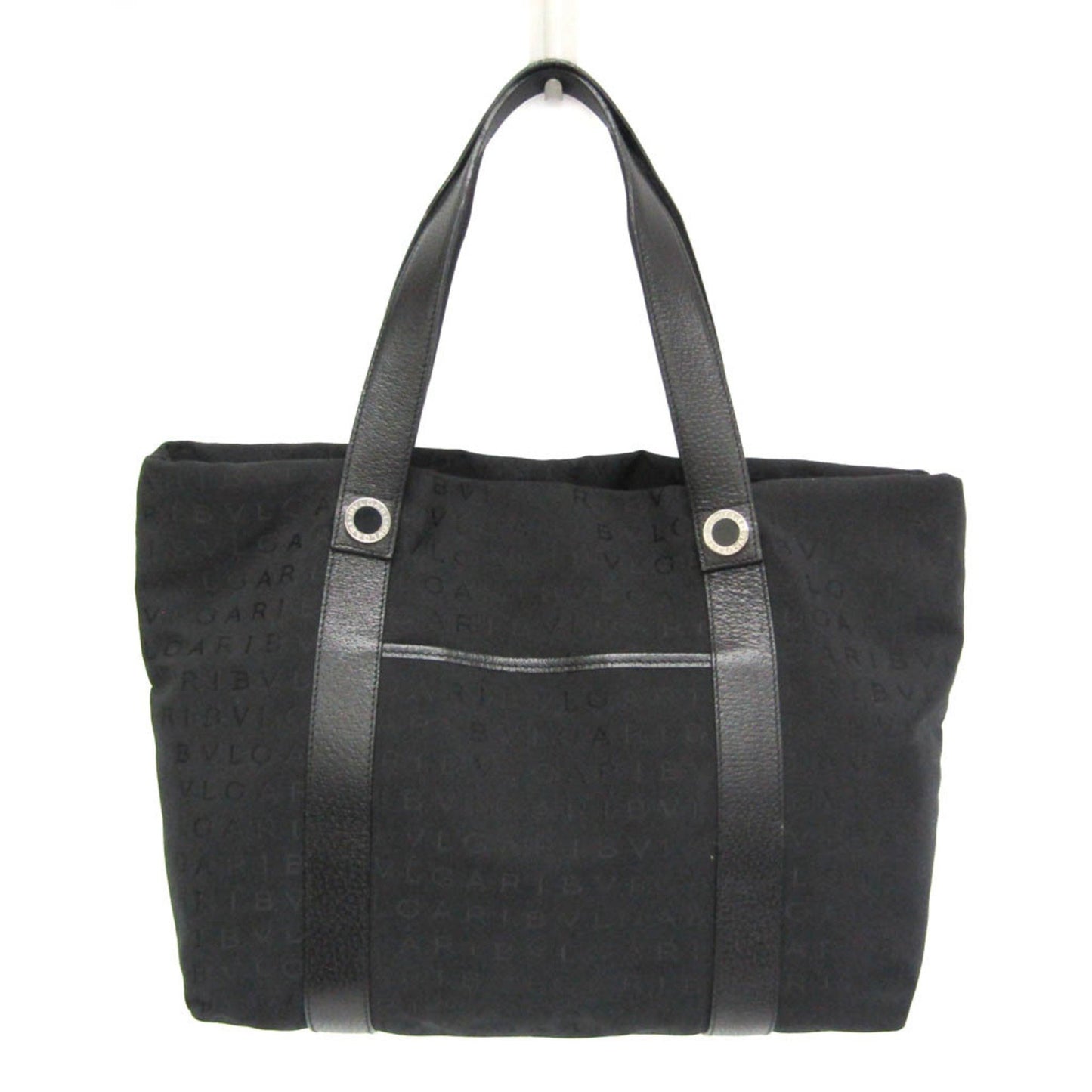 Bvlgari Canvas Black Tote Bags