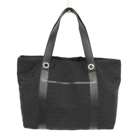 Bvlgari Canvas Black Tote Bags