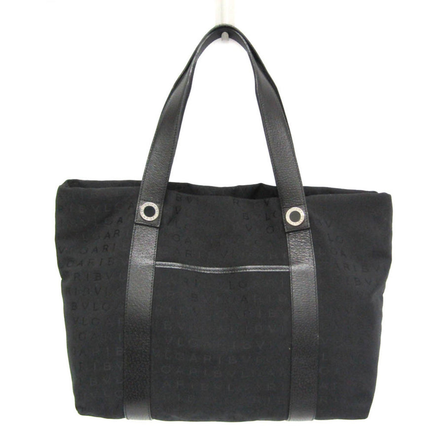 Bvlgari Canvas Black Tote Bags