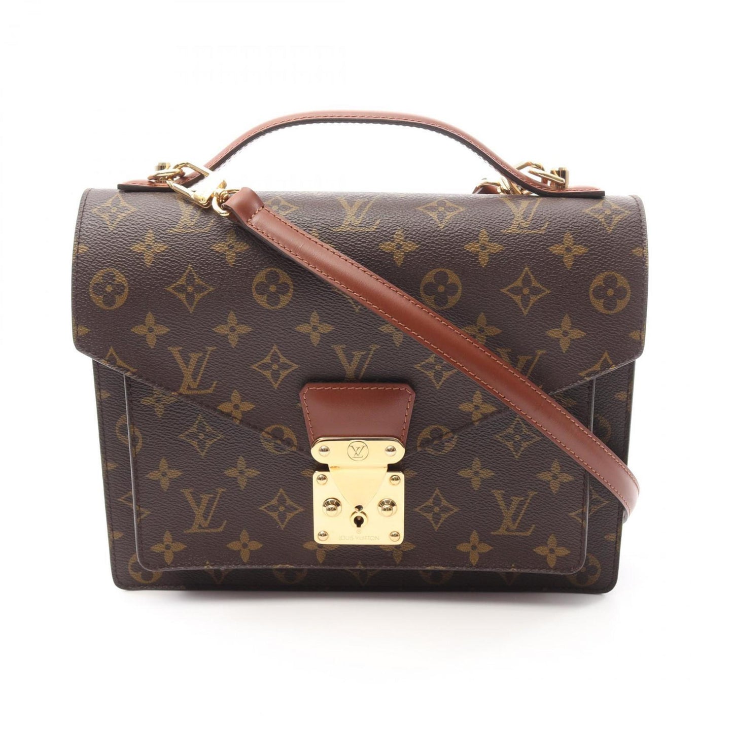 Louis Vuitton Coated Canvas Brown Handbags