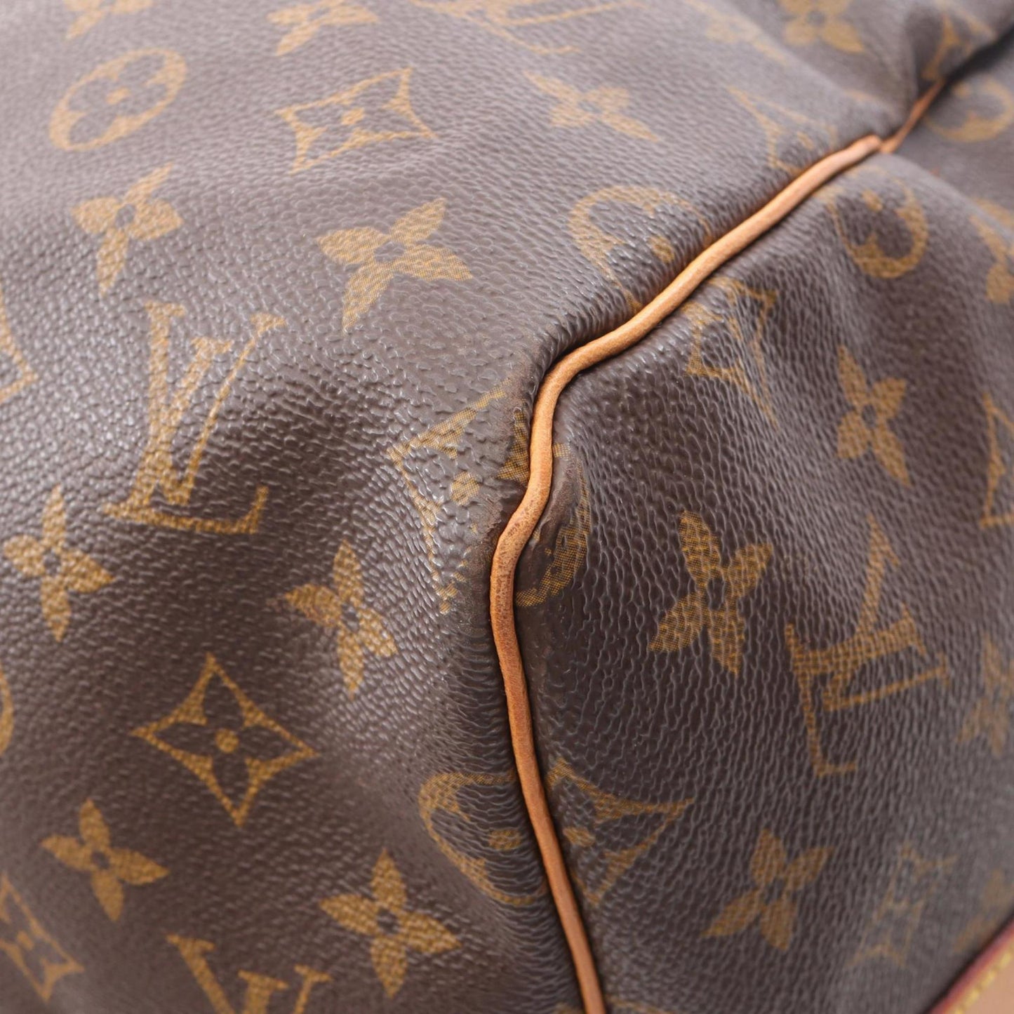 Louis Vuitton Coated Canvas Brown Travel Bags