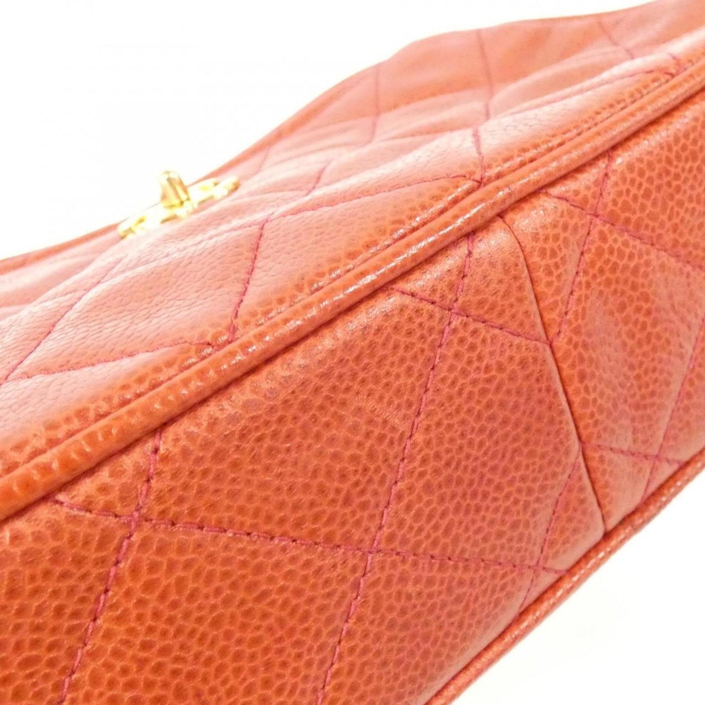 Chanel Calfskin Red Shoulder Bags