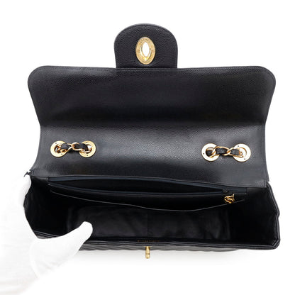 Chanel Calfskin Black Shoulder Bags