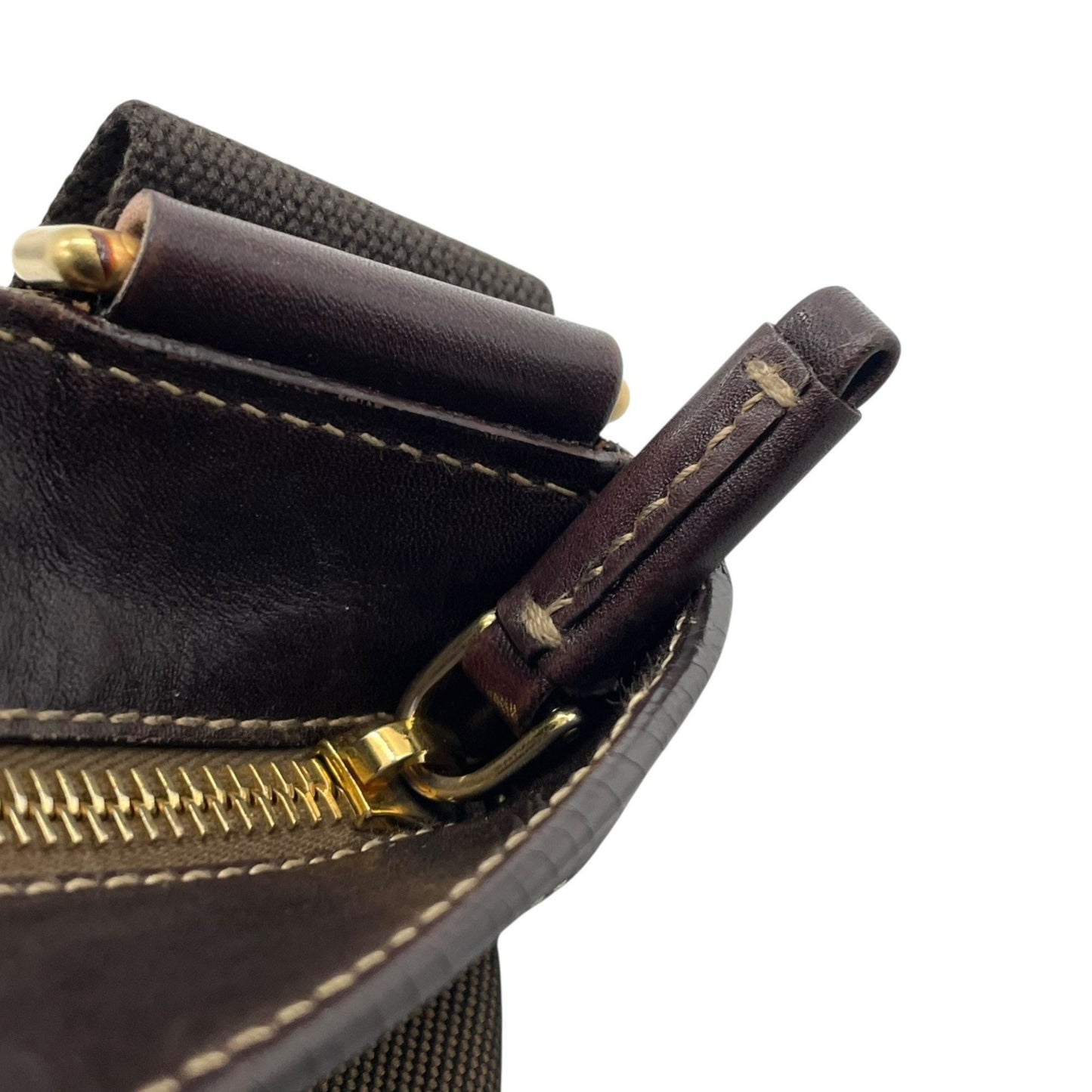 Prada Canvas Brown Shoulder Bags