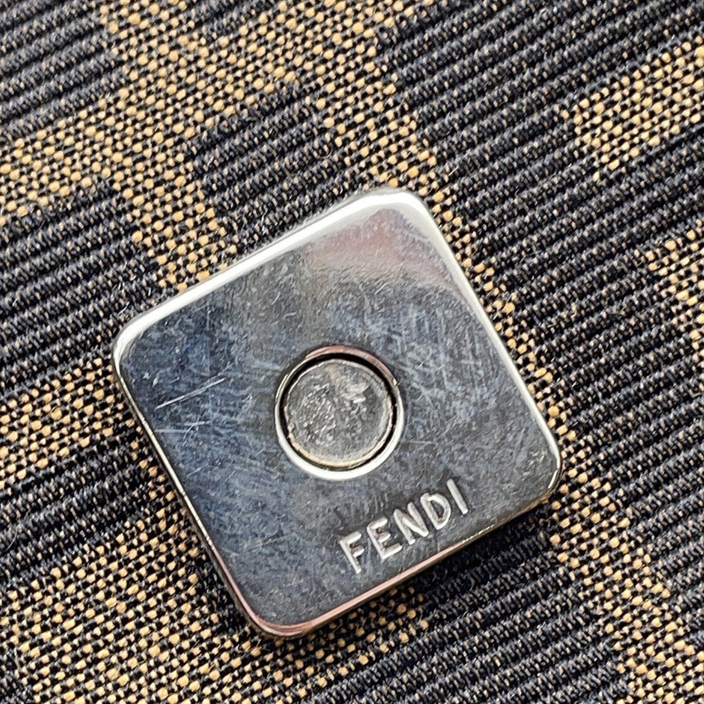 Fendi Canvas Brown Shoulder Bags