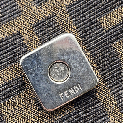 Fendi Canvas Brown Shoulder Bags