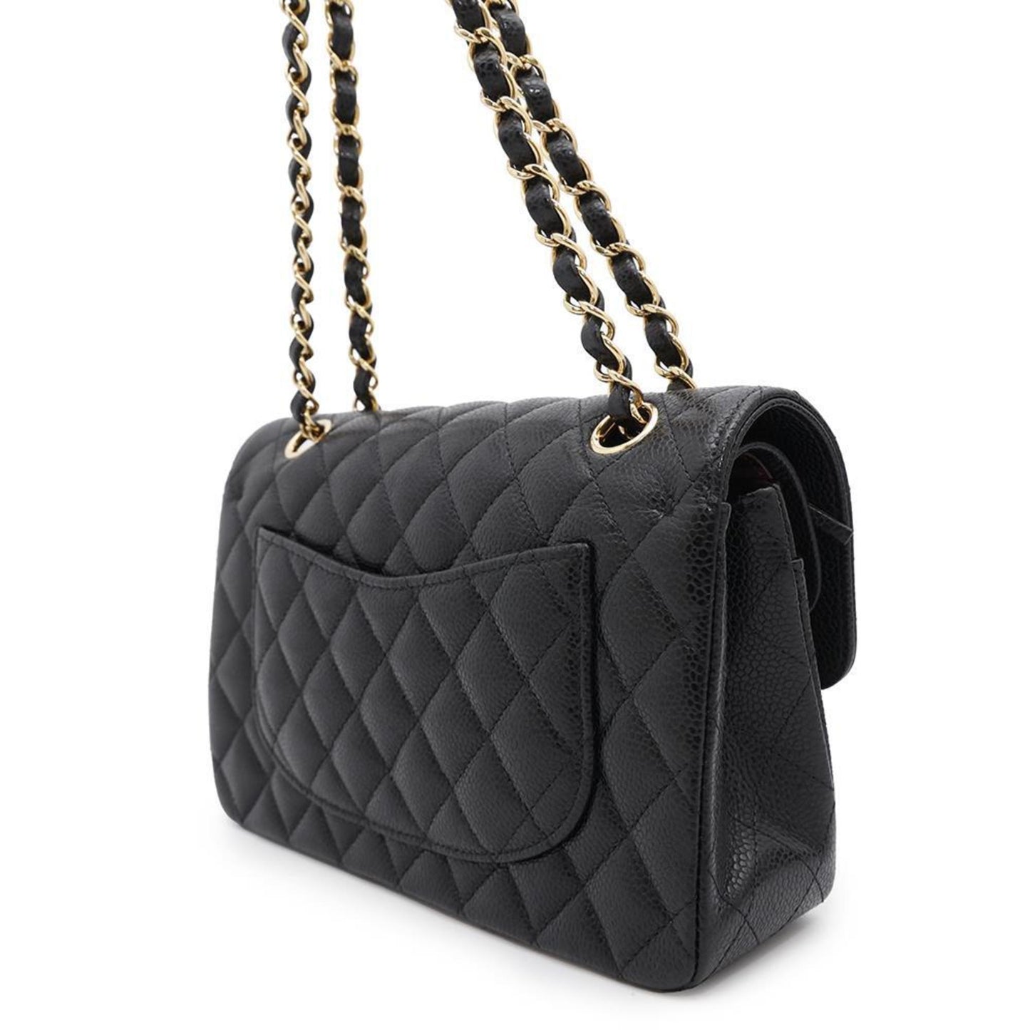 Chanel Calfskin Black Shoulder Bags