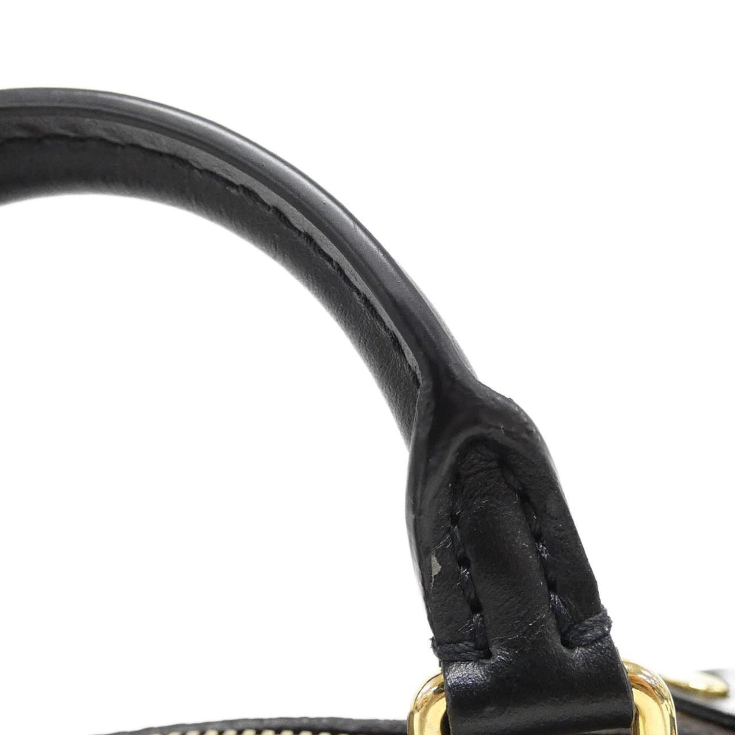 Louis Vuitton Coated Canvas Black Handbags