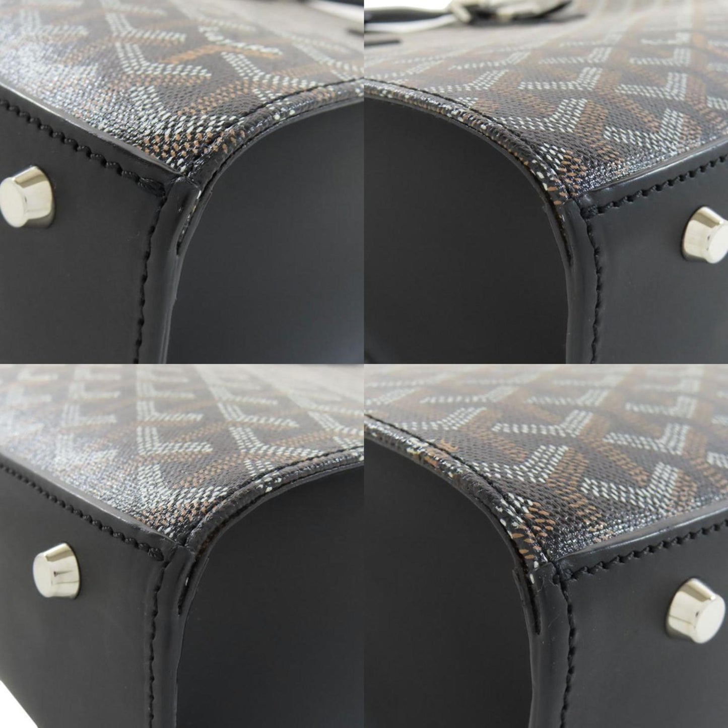 Goyard Coated Canvas Black Tote Bags
