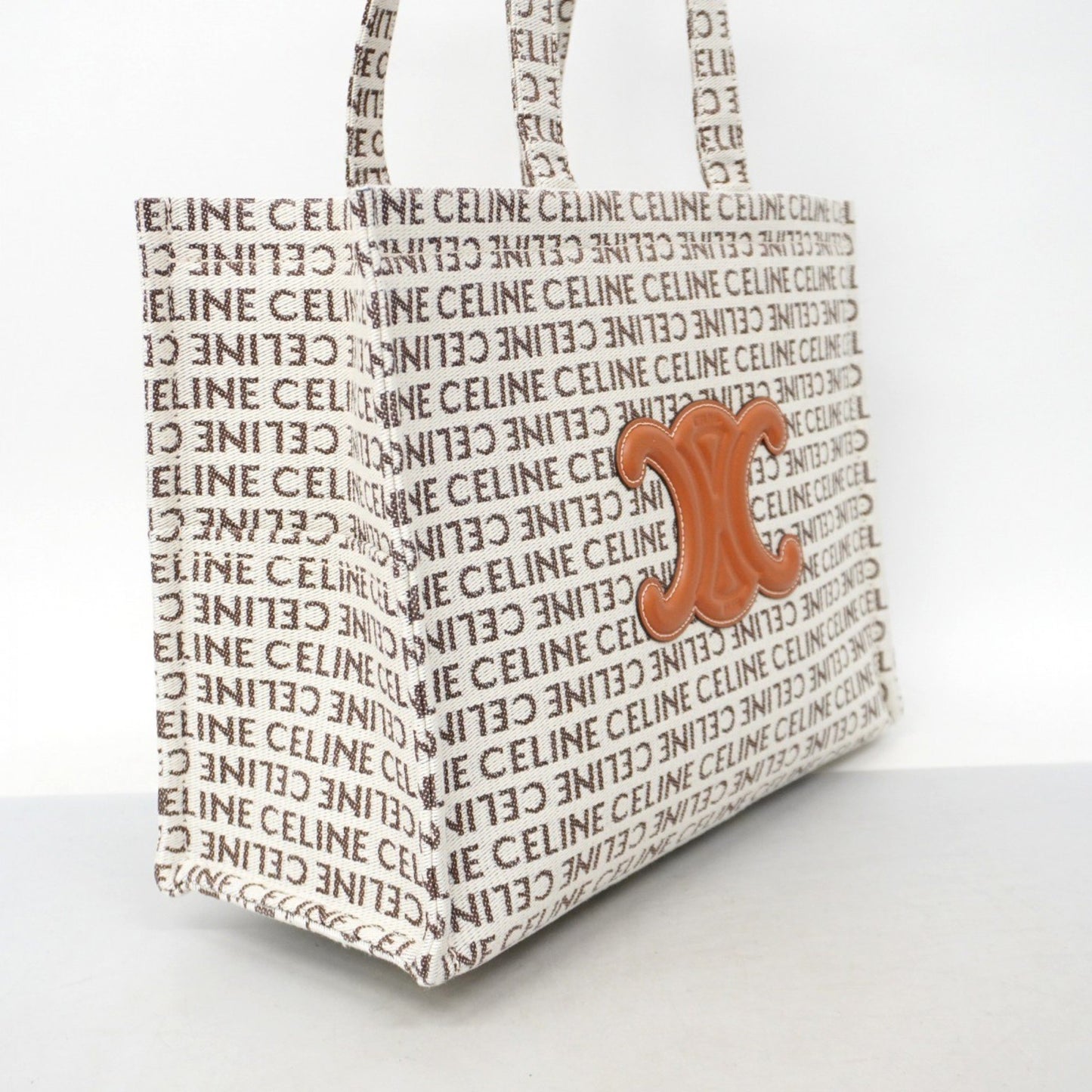Celine Canvas Brown Tote Bags