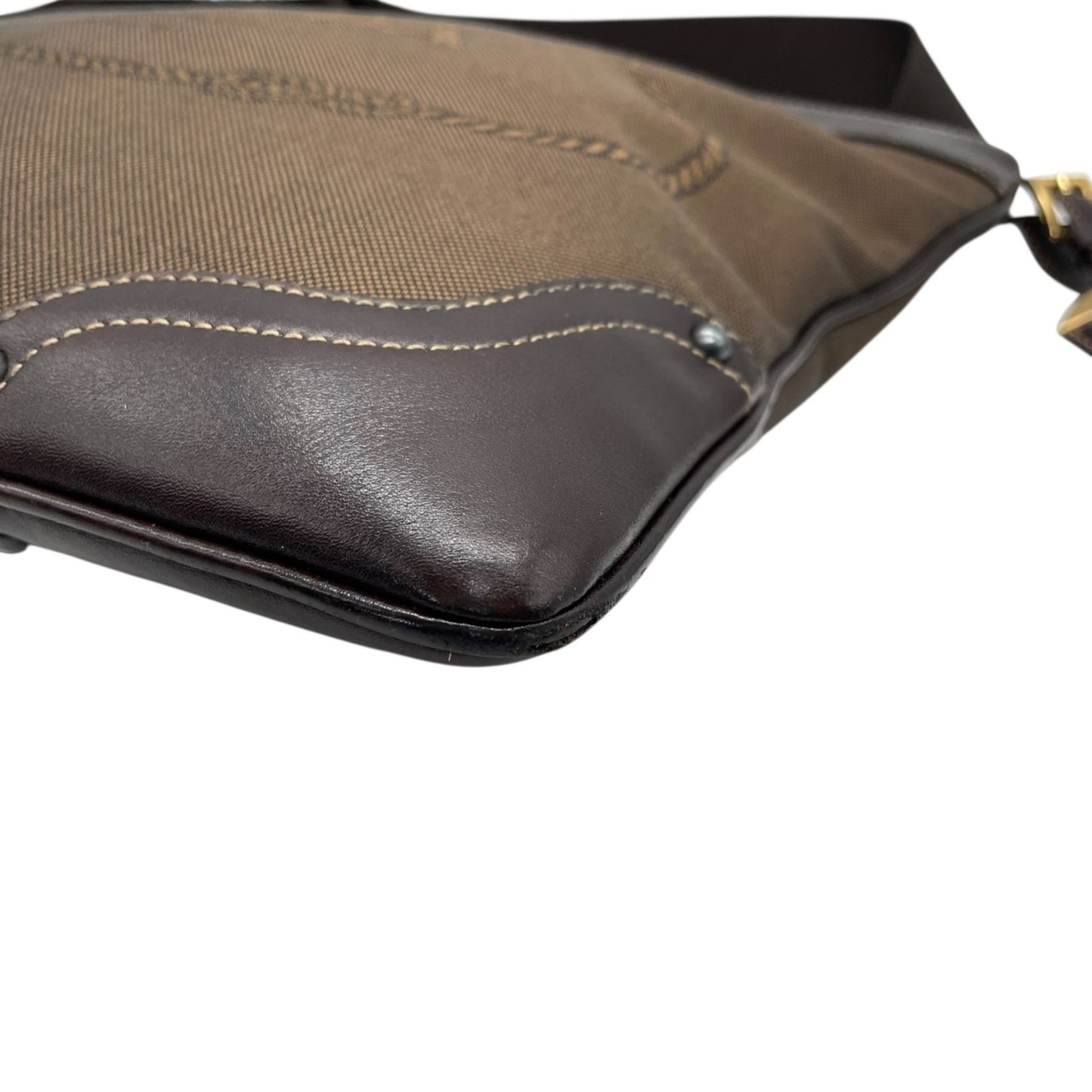 Prada Canvas Brown Shoulder Bags