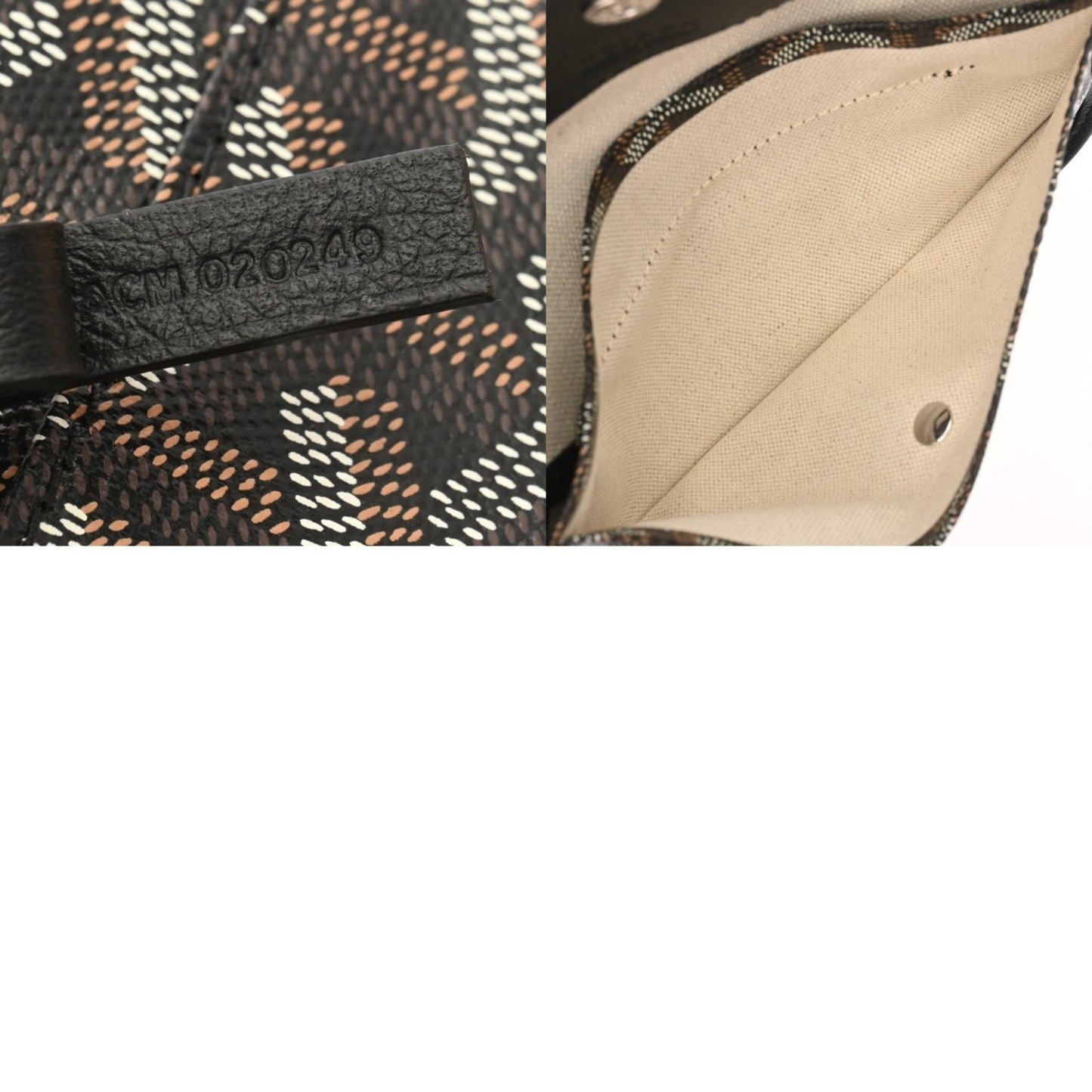 Goyard Pvc Black Tote Bags