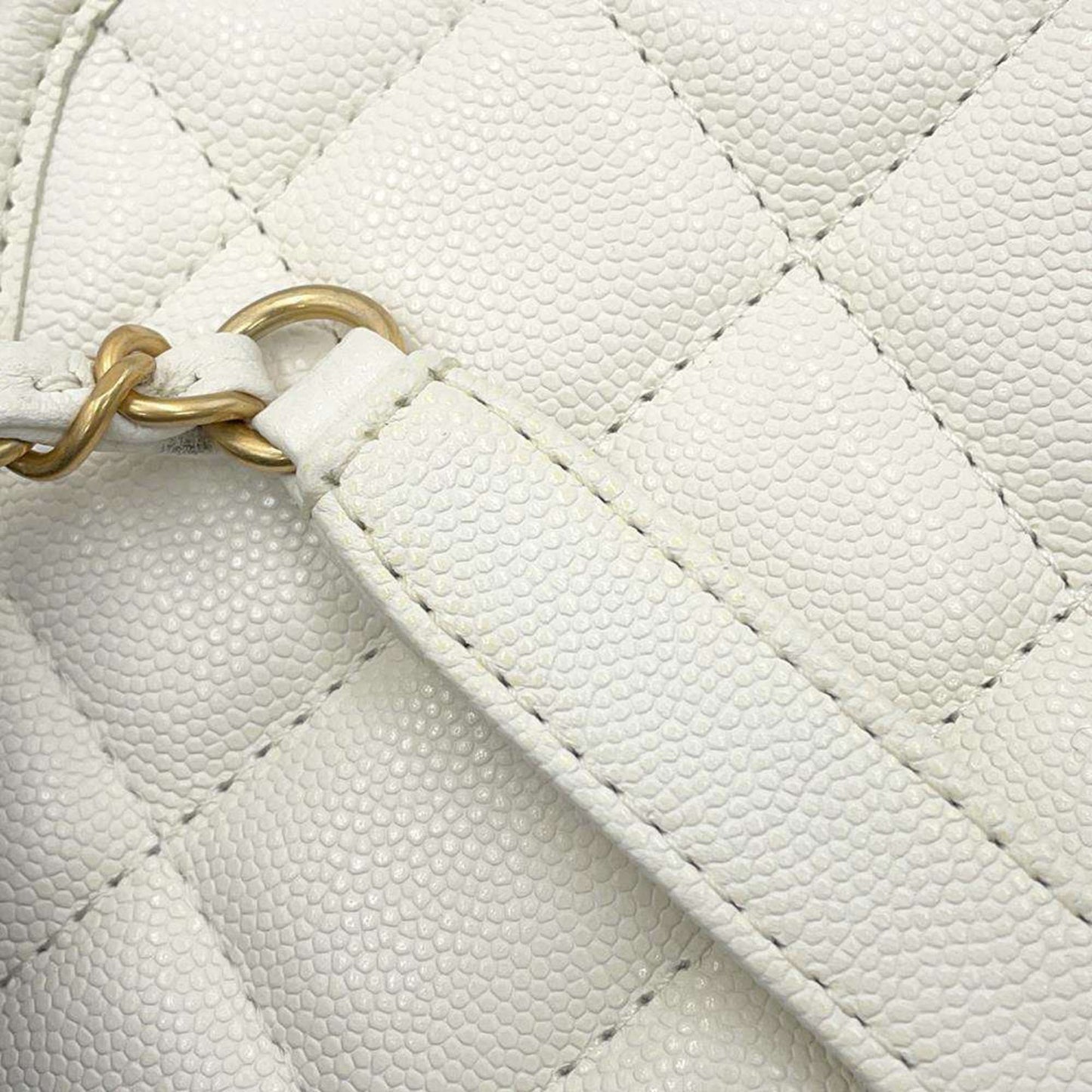 Chanel Calfskin White Shoulder Bags