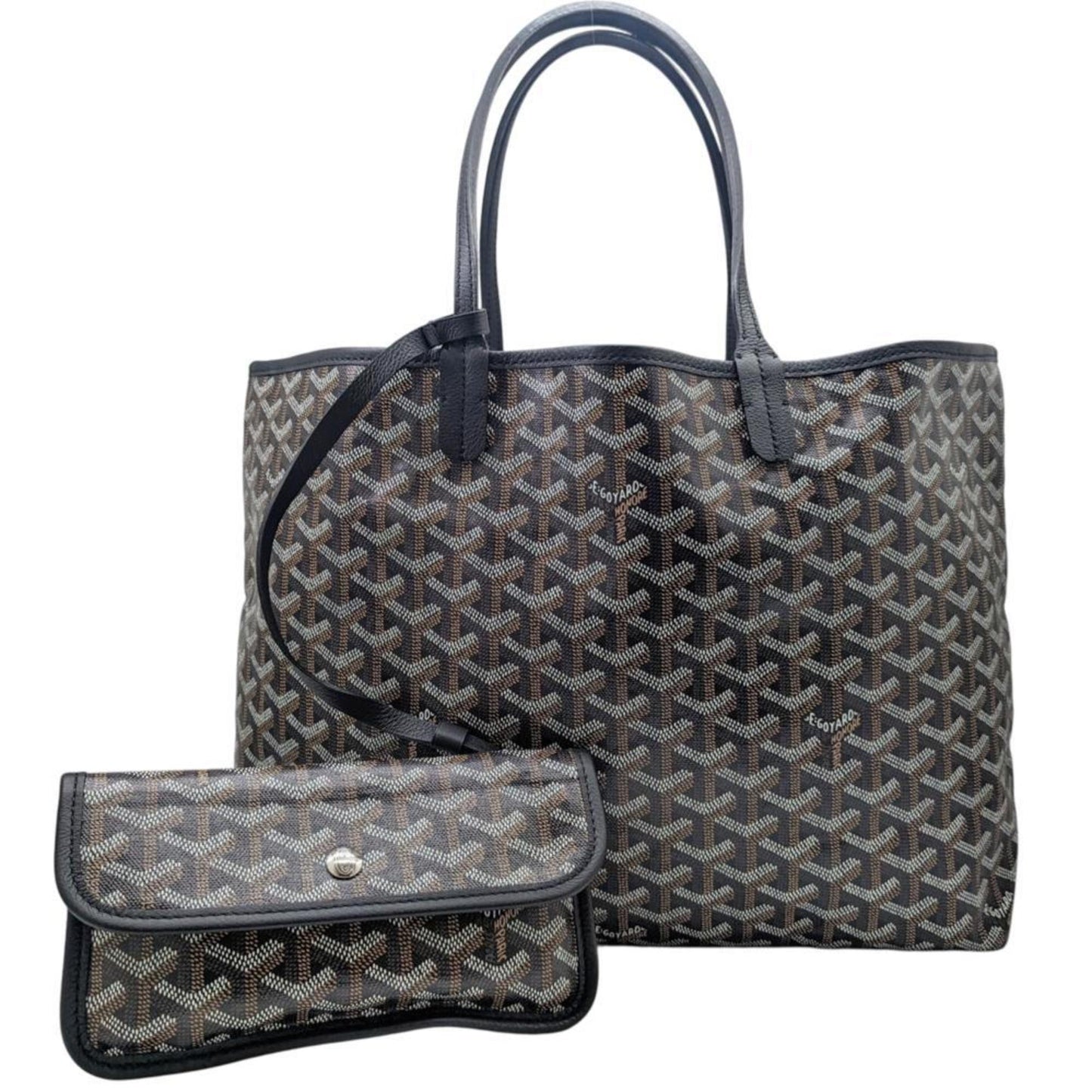 Goyard Coated Canvas Black Tote Bags
