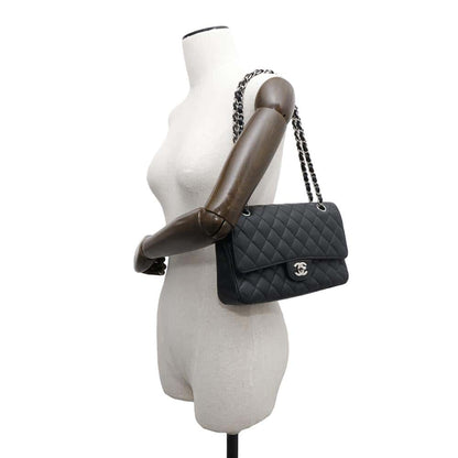 Chanel Calfskin Black Shoulder Bags
