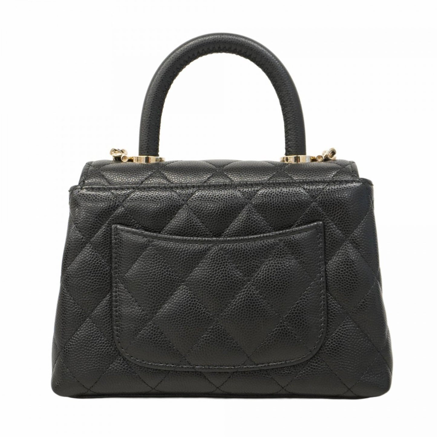 Chanel Calfskin Black Handbags