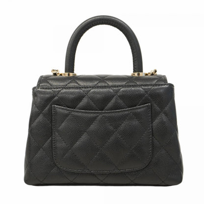 Chanel Calfskin Black Handbags